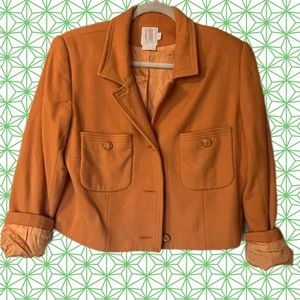 vintage wool cropped blazer/jacket size 12